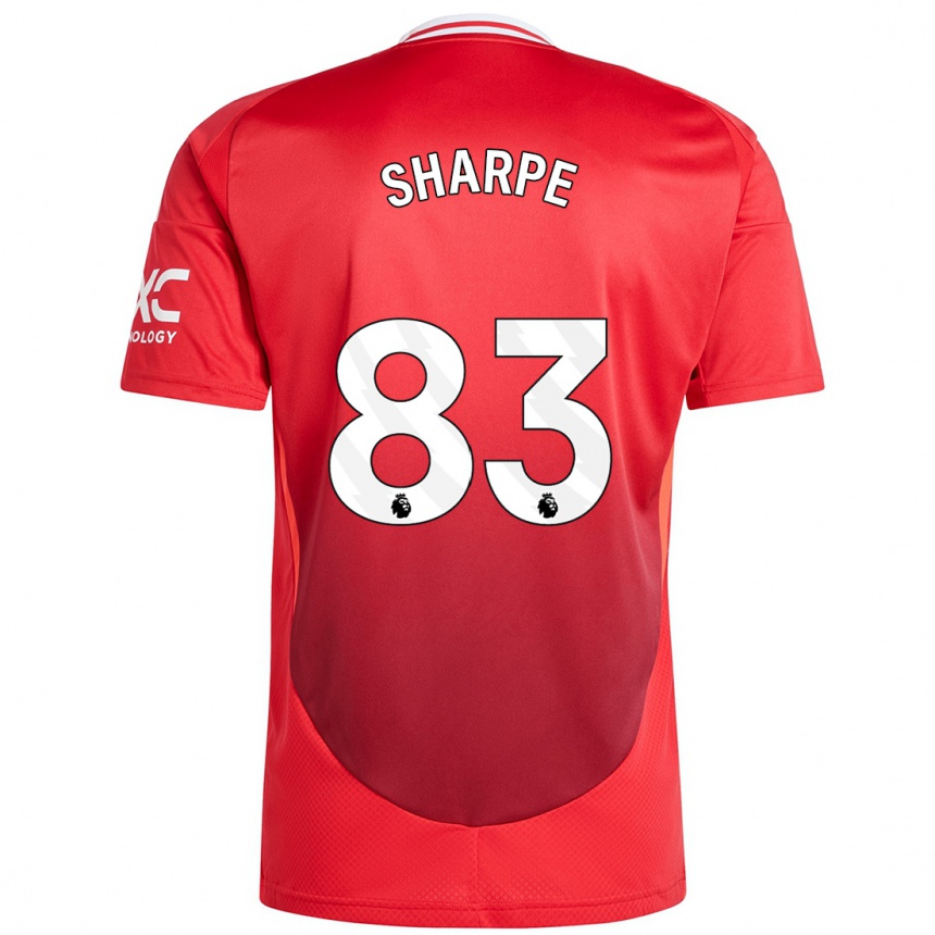 Vyrai Malachi Sharpe #83 Ryškiai Raudona Namų Marškinėliai 2024/25 T-Shirt