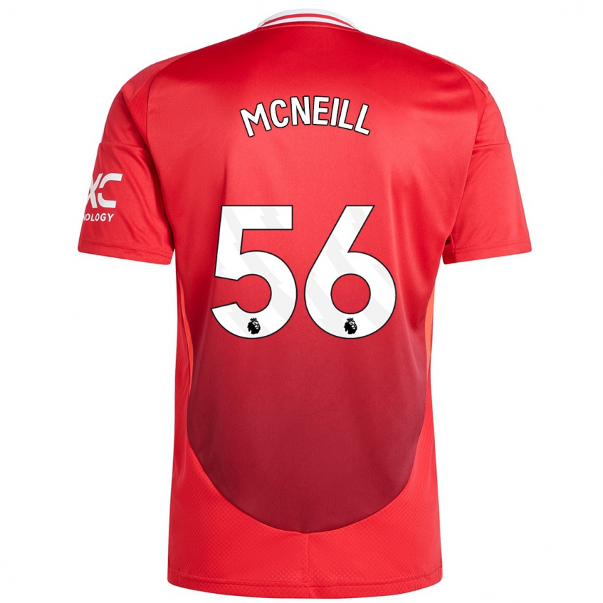 Vyrai Charlie Mcneill #56 Ryškiai Raudona Namų Marškinėliai 2024/25 T-Shirt