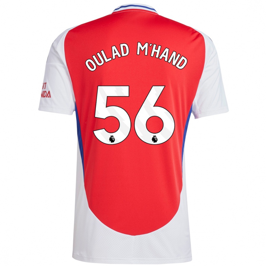 Vyrai Salah-Eddine Oulad M'hand #56 Raudona Balta Namų Marškinėliai 2024/25 T-Shirt