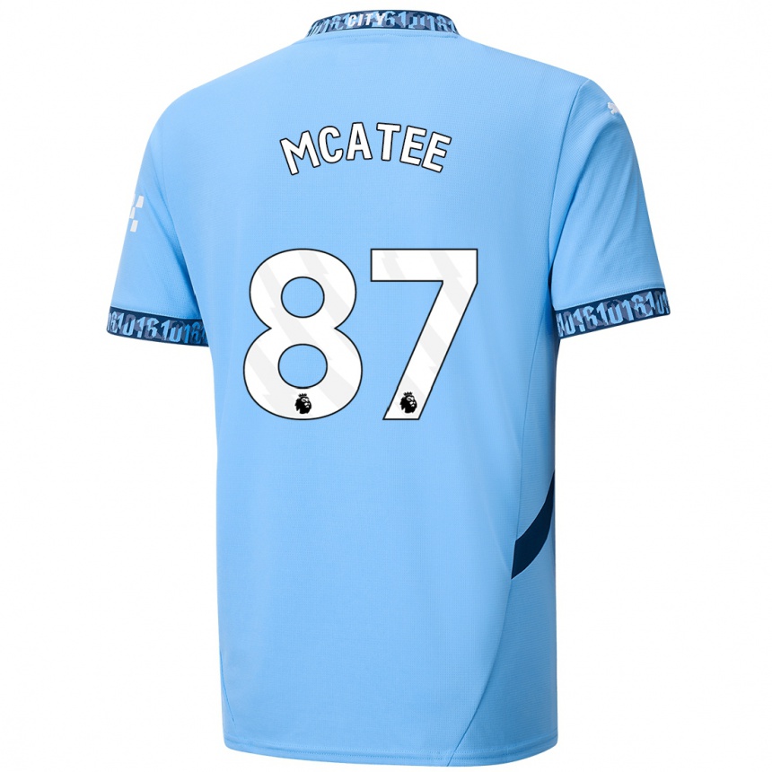 Vyrai James Mcatee #87 Tamsiai Mėlyna Namų Marškinėliai 2024/25 T-Shirt