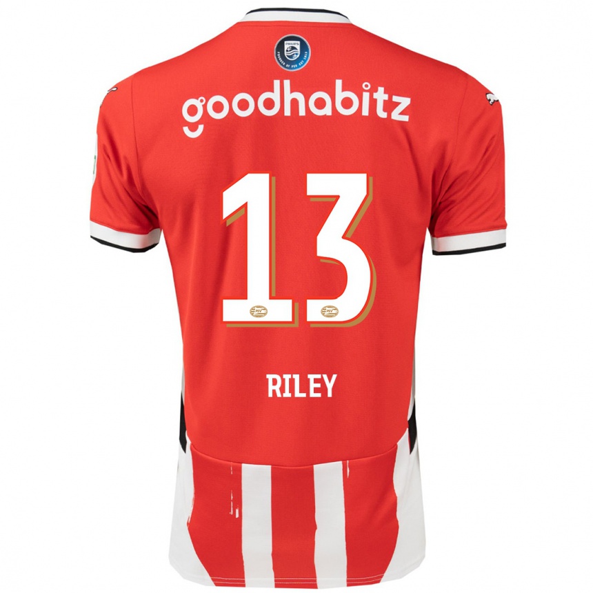 Vyrai Indiah-Paige Riley #13 Raudona Balta Namų Marškinėliai 2024/25 T-Shirt