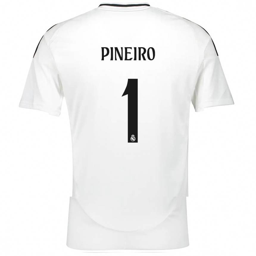 Vyrai Diego Pineiro #1 Baltas Namų Marškinėliai 2024/25 T-Shirt