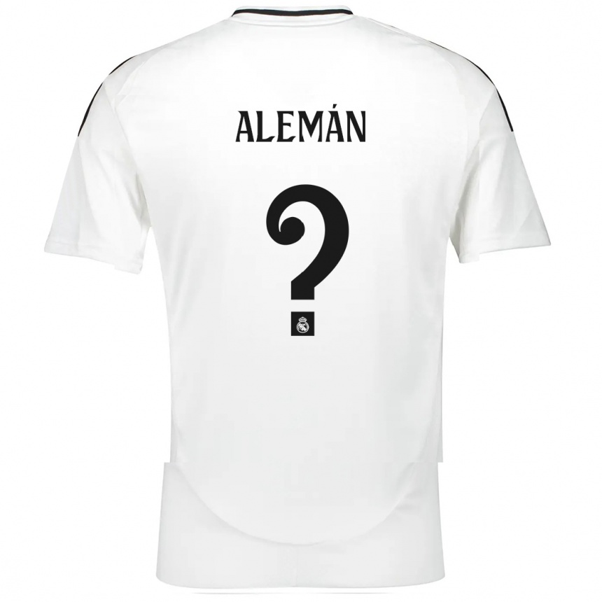 Vyrai Alexander Alemán #0 Baltas Namų Marškinėliai 2024/25 T-Shirt