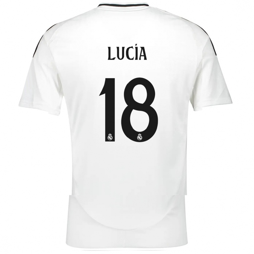 Vyrai Lucia Rodriguez #18 Baltas Namų Marškinėliai 2024/25 T-Shirt