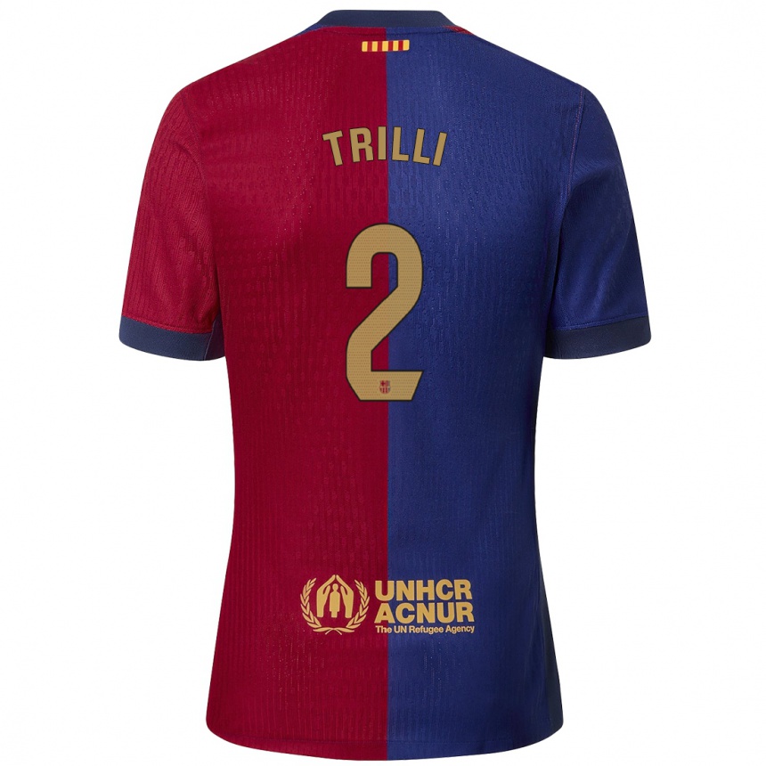 Vyrai Trilli #2 Mėlyna Raudona Namų Marškinėliai 2024/25 T-Shirt