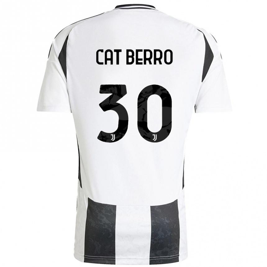 Vyrai Simone Cat Berro #30 Balta Juoda Namų Marškinėliai 2024/25 T-Shirt