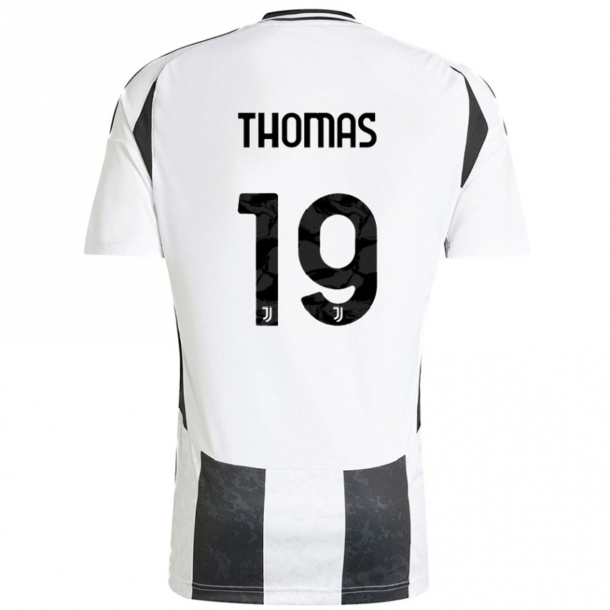 Vyrai Lindsey Thomas #19 Balta Juoda Namų Marškinėliai 2024/25 T-Shirt