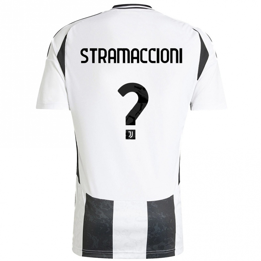 Vyrai Diego Stramaccioni #0 Balta Juoda Namų Marškinėliai 2024/25 T-Shirt