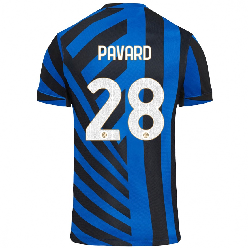 Vyrai Benjamin Pavard #28 Mėlyna Juoda Namų Marškinėliai 2024/25 T-Shirt