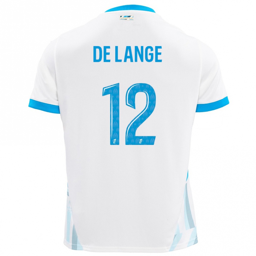 Vyrai Jeffrey De Lange #12 Baltas Dangus Mėlynas Namų Marškinėliai 2024/25 T-Shirt