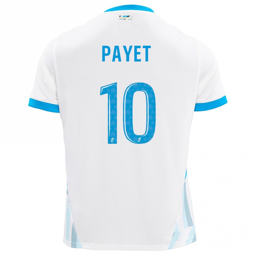 Vyrai Dimitri Payet #10 Baltas Dangus Mėlynas Namų Marškinėliai 2024/25 T-Shirt