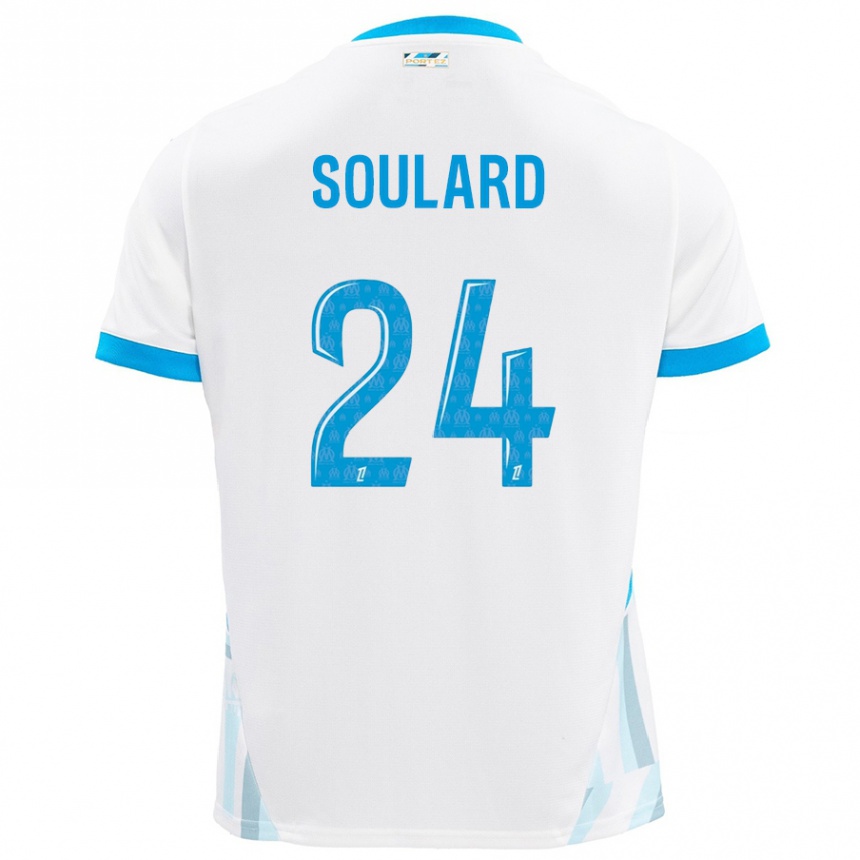 Vyrai Amandine Soulard #24 Baltas Dangus Mėlynas Namų Marškinėliai 2024/25 T-Shirt