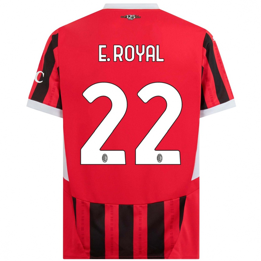 Vyrai Emerson Royal #22 Raudona Juoda Namų Marškinėliai 2024/25 T-Shirt