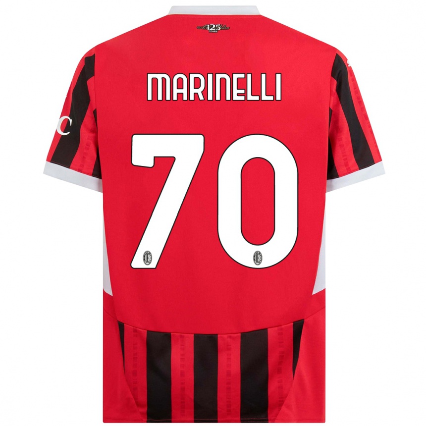 Vyrai Gloria Marinelli #70 Raudona Juoda Namų Marškinėliai 2024/25 T-Shirt