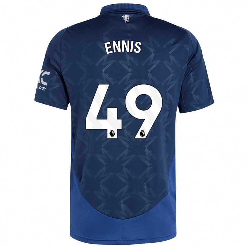 Vyrai Ethan Ennis #49 Indigo Išvykos Marškinėliai 2024/25 T-Shirt