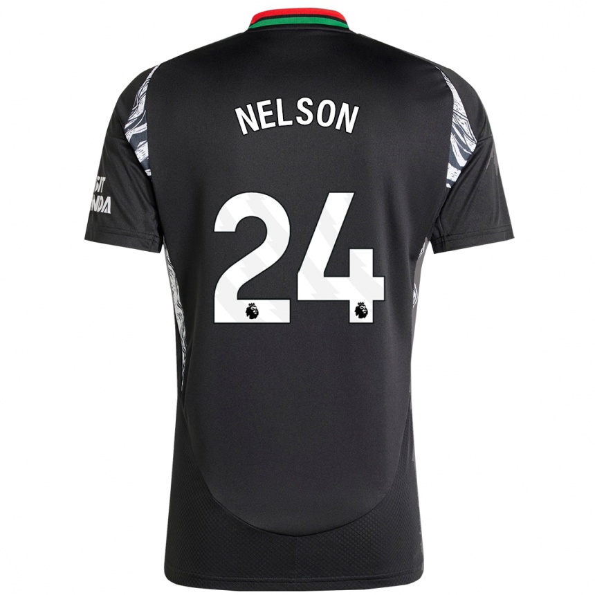 Vyrai Reiss Nelson #24 Juoda Išvykos Marškinėliai 2024/25 T-Shirt