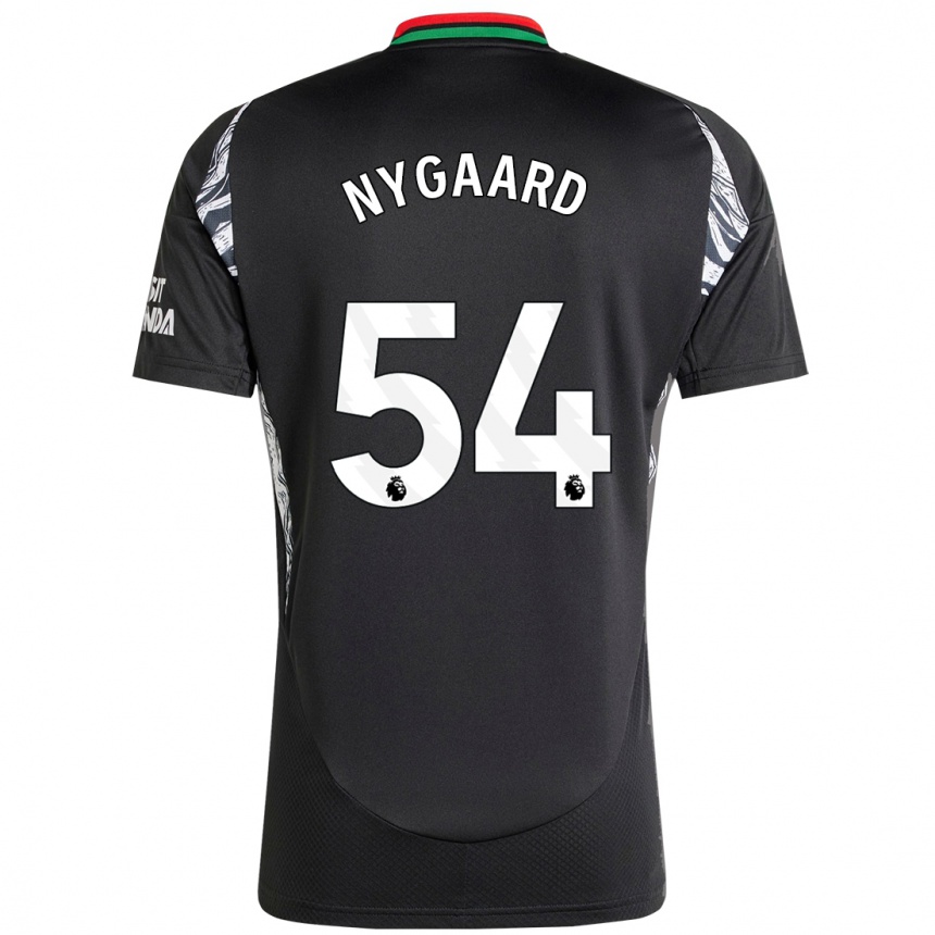 Vyrai Lucas Nygaard #54 Juoda Išvykos Marškinėliai 2024/25 T-Shirt