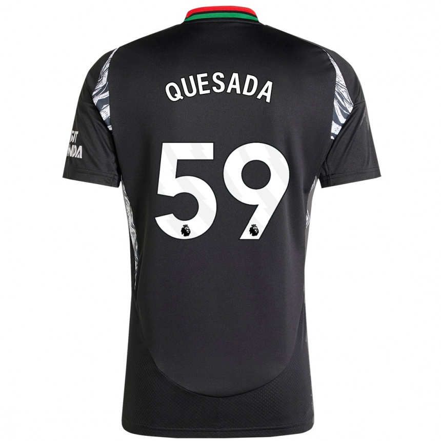 Vyrai Elián Quesada #59 Juoda Išvykos Marškinėliai 2024/25 T-Shirt