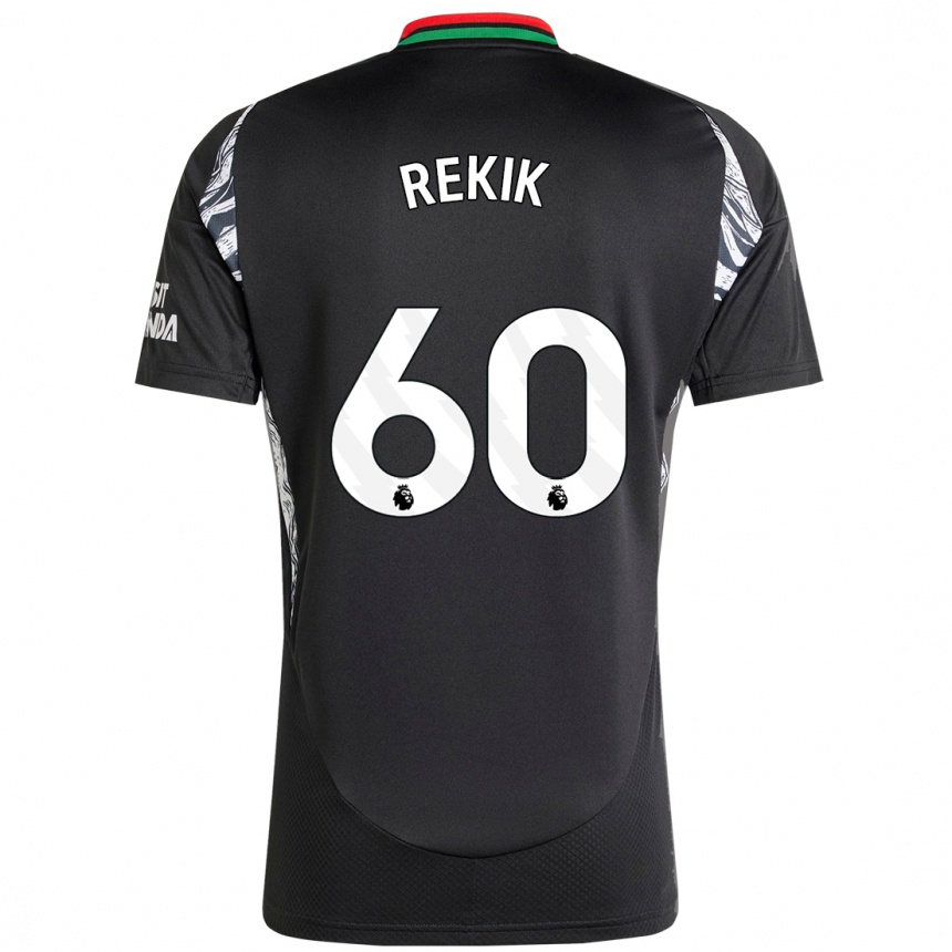 Vyrai Omar Rekik #60 Juoda Išvykos Marškinėliai 2024/25 T-Shirt