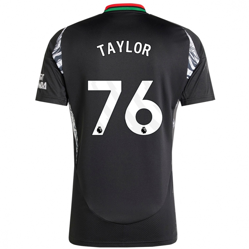 Vyrai Kido Taylor Hart #76 Juoda Išvykos Marškinėliai 2024/25 T-Shirt