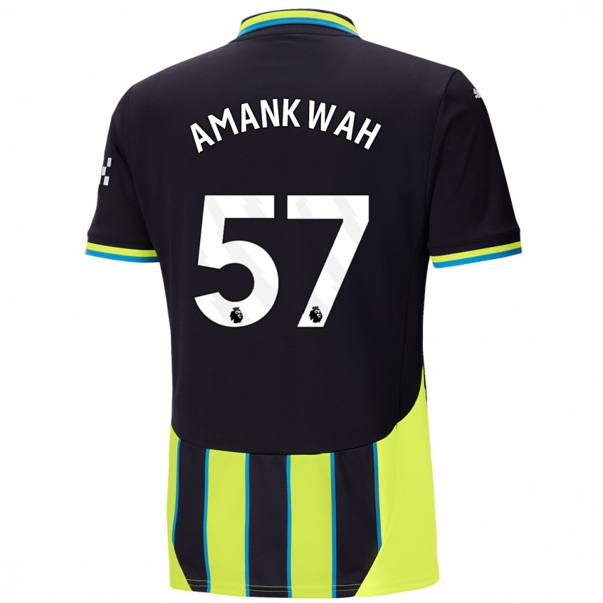 Vyrai Yeboah Amankwah #57 Mėlyna Geltona Išvykos Marškinėliai 2024/25 T-Shirt