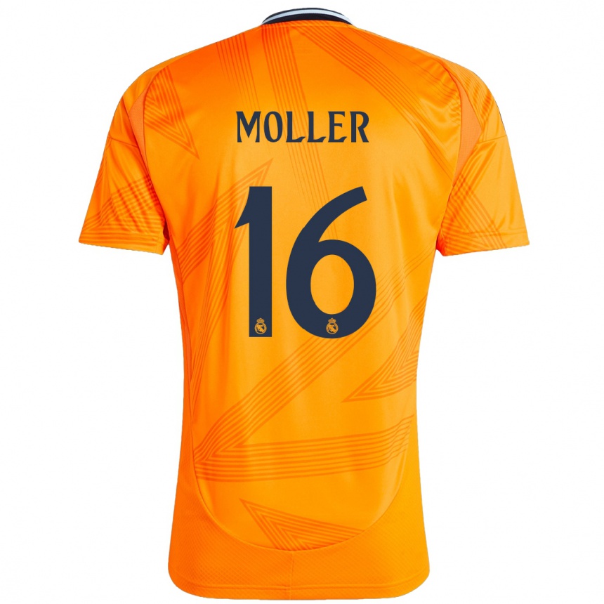 Vyrai Caroline Moller #16 Oranžinė Išvykos Marškinėliai 2024/25 T-Shirt