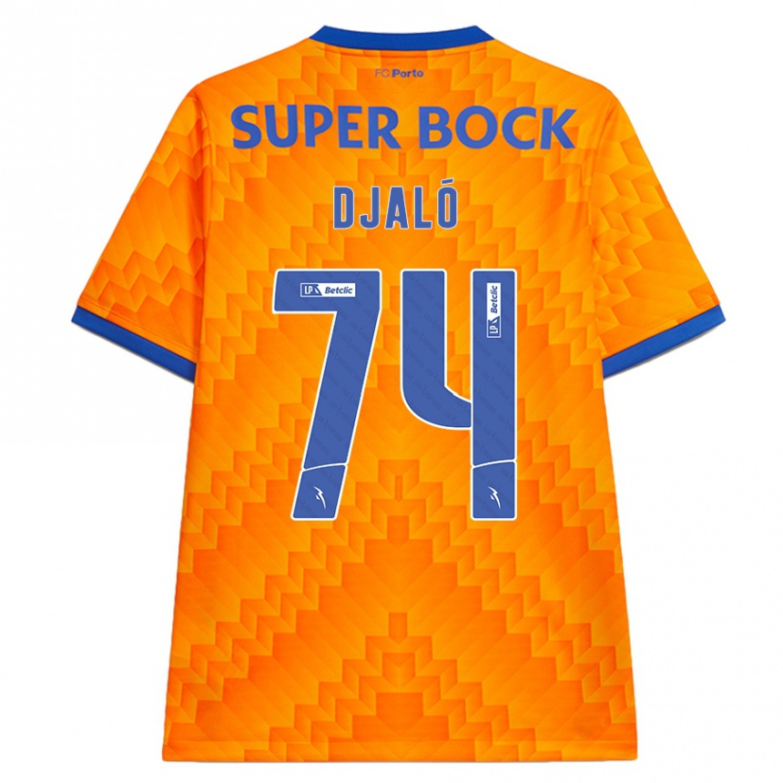 Vyrai Ussumane Djaló #74 Oranžinė Išvykos Marškinėliai 2024/25 T-Shirt