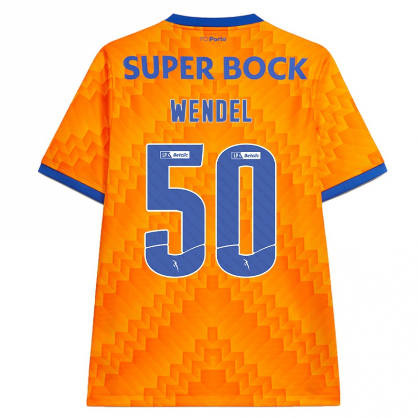 Vyrai Wendel #50 Oranžinė Išvykos Marškinėliai 2024/25 T-Shirt