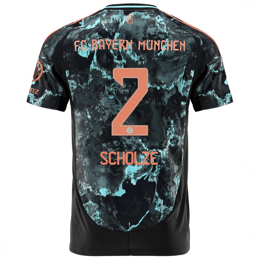 Vyrai Max Scholze #2 Juoda Išvykos Marškinėliai 2024/25 T-Shirt