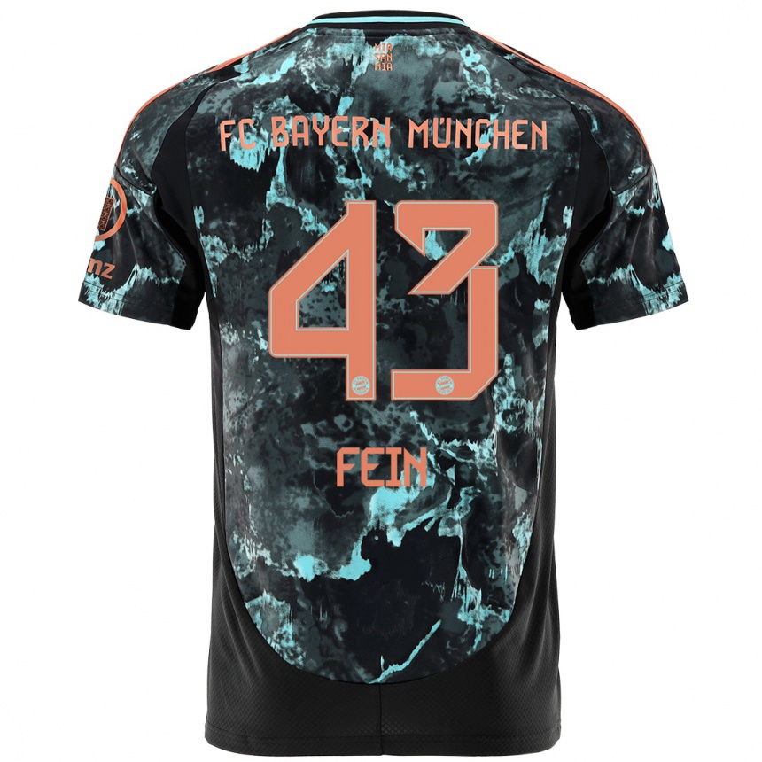 Vyrai Adrian Fein #43 Juoda Išvykos Marškinėliai 2024/25 T-Shirt