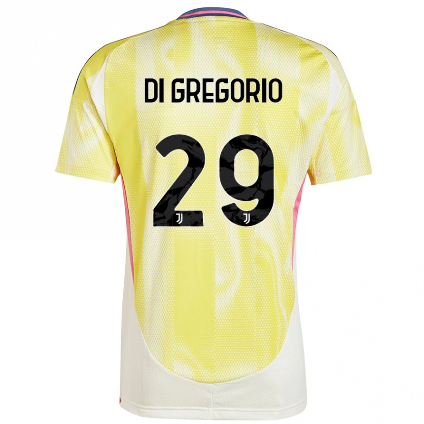 Vyrai Michele Di Gregorio #29 Saulės Geltona Išvykos Marškinėliai 2024/25 T-Shirt