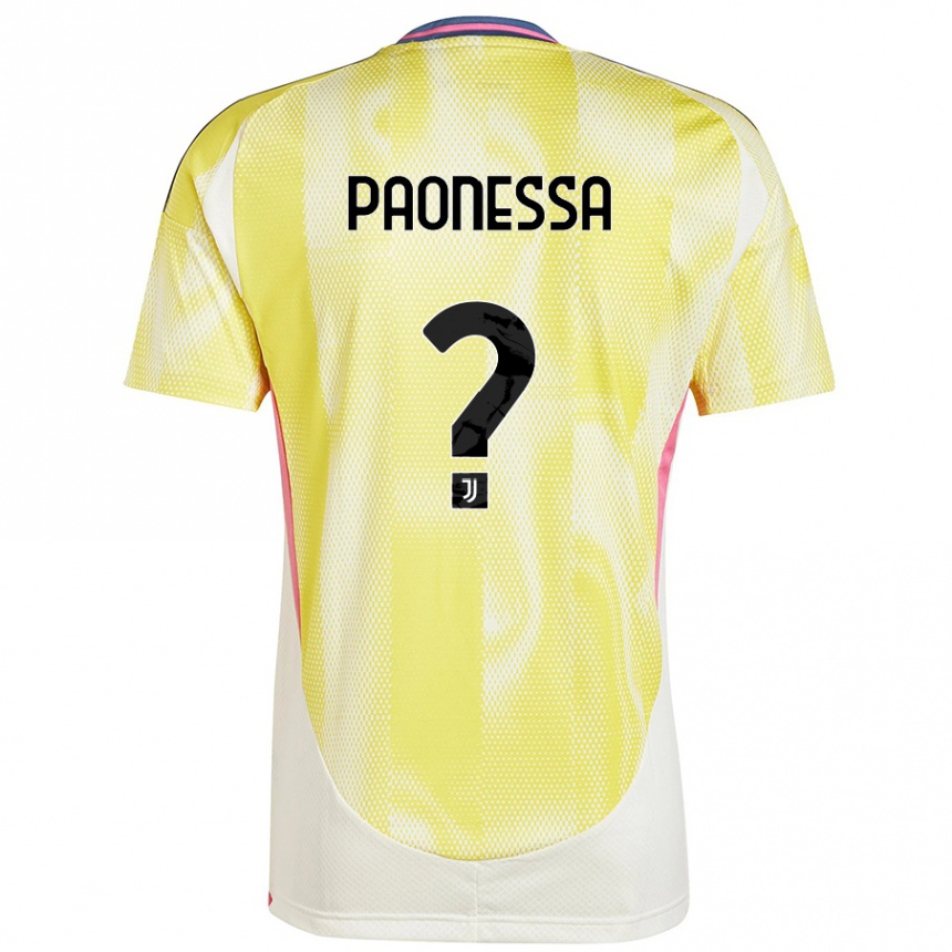 Vyrai Riccardo Paonessa #0 Saulės Geltona Išvykos Marškinėliai 2024/25 T-Shirt