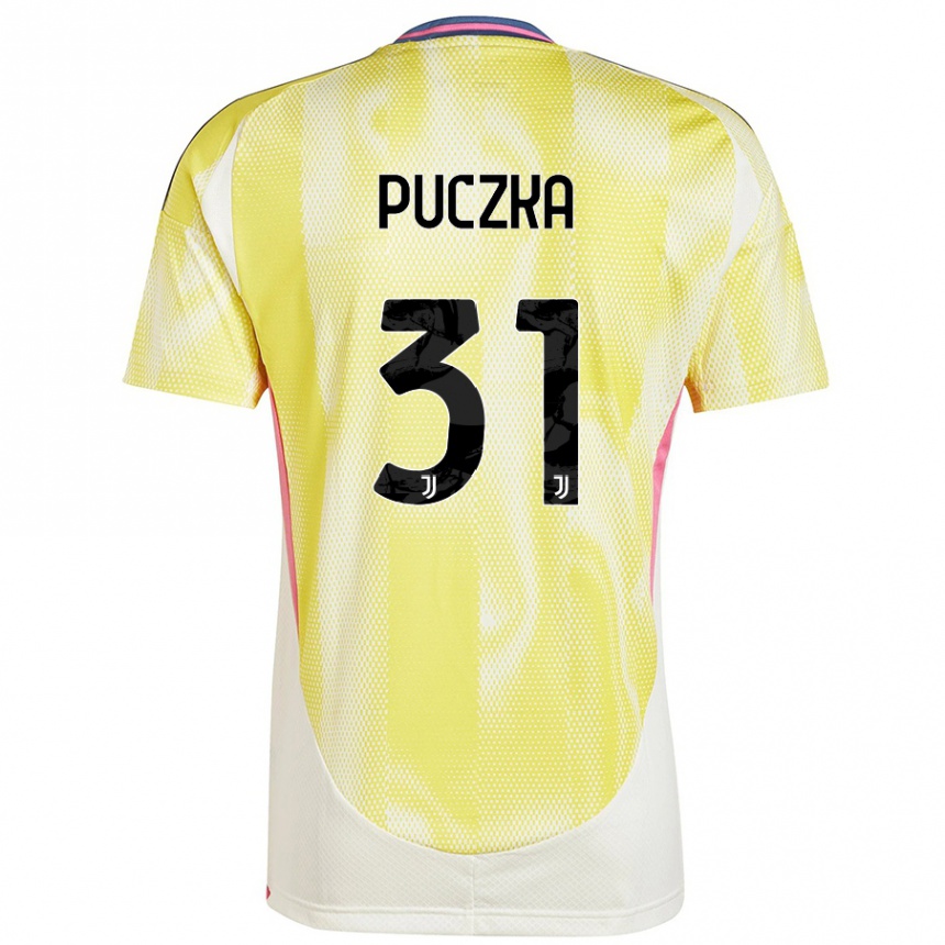 Vyrai David Puczka #31 Saulės Geltona Išvykos Marškinėliai 2024/25 T-Shirt