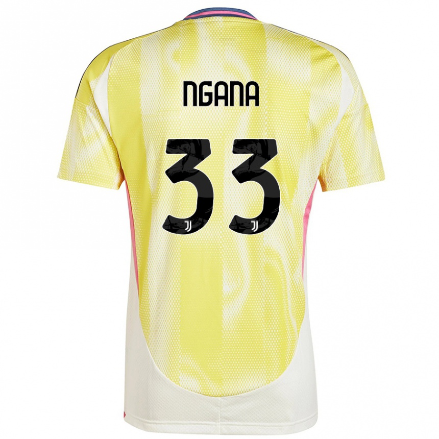 Vyrai Valdes Ngana #33 Saulės Geltona Išvykos Marškinėliai 2024/25 T-Shirt