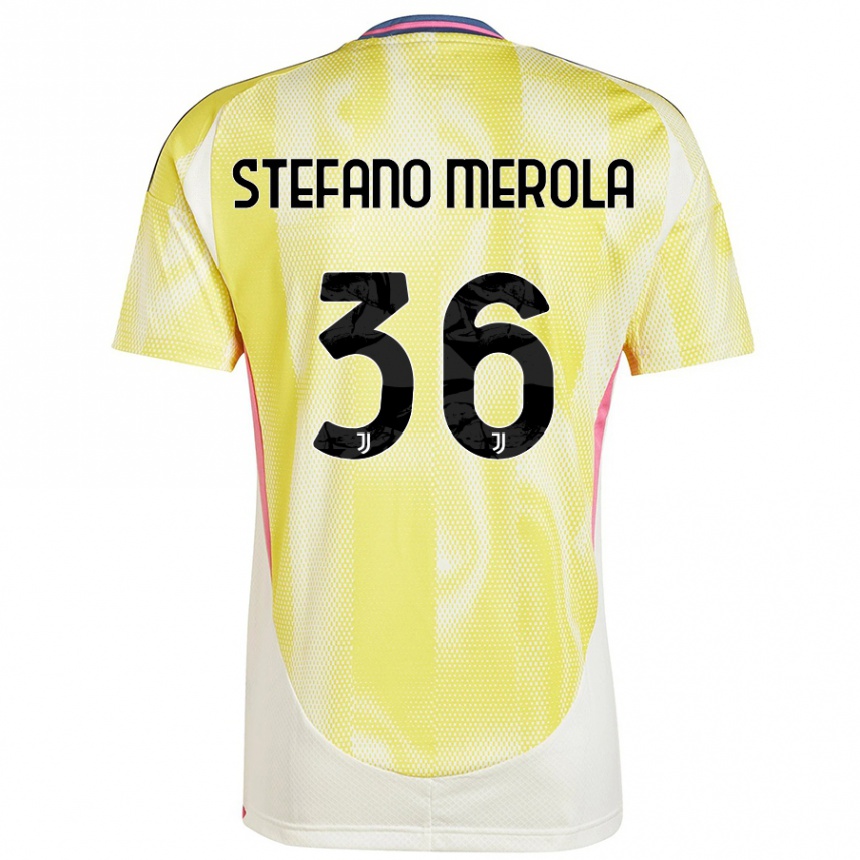 Vyrai Antonio Stefano Merola #36 Saulės Geltona Išvykos Marškinėliai 2024/25 T-Shirt