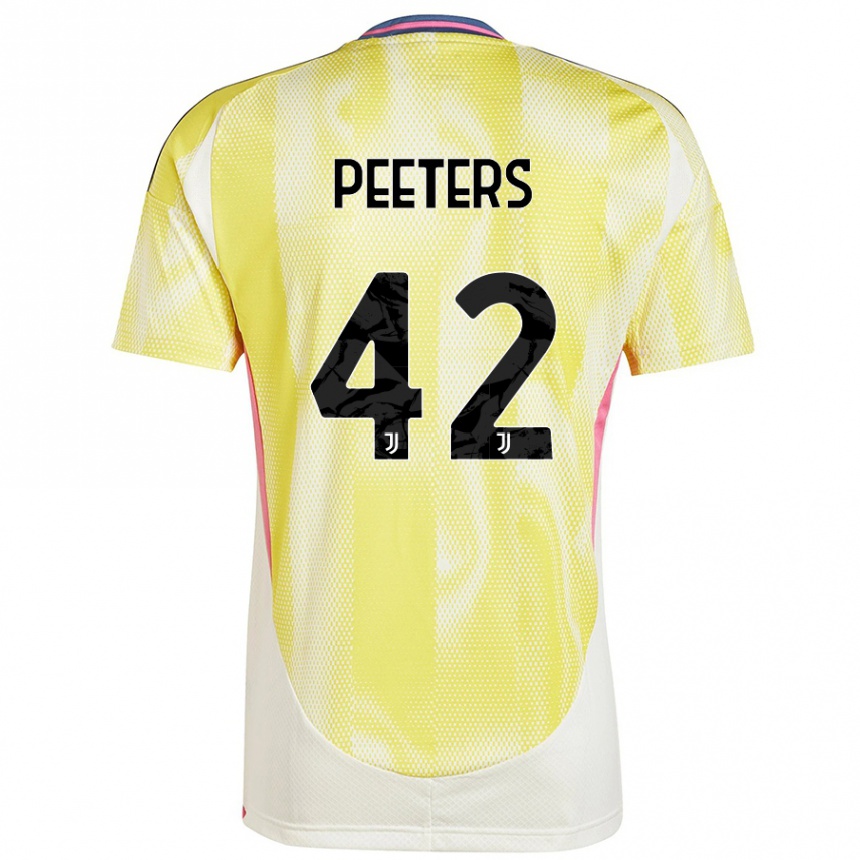 Vyrai Daouda Peeters #42 Saulės Geltona Išvykos Marškinėliai 2024/25 T-Shirt