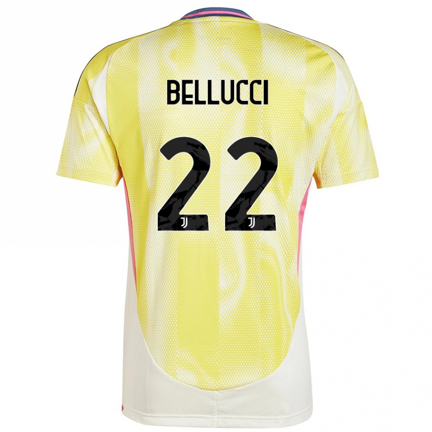 Vyrai Melissa Bellucci #22 Saulės Geltona Išvykos Marškinėliai 2024/25 T-Shirt