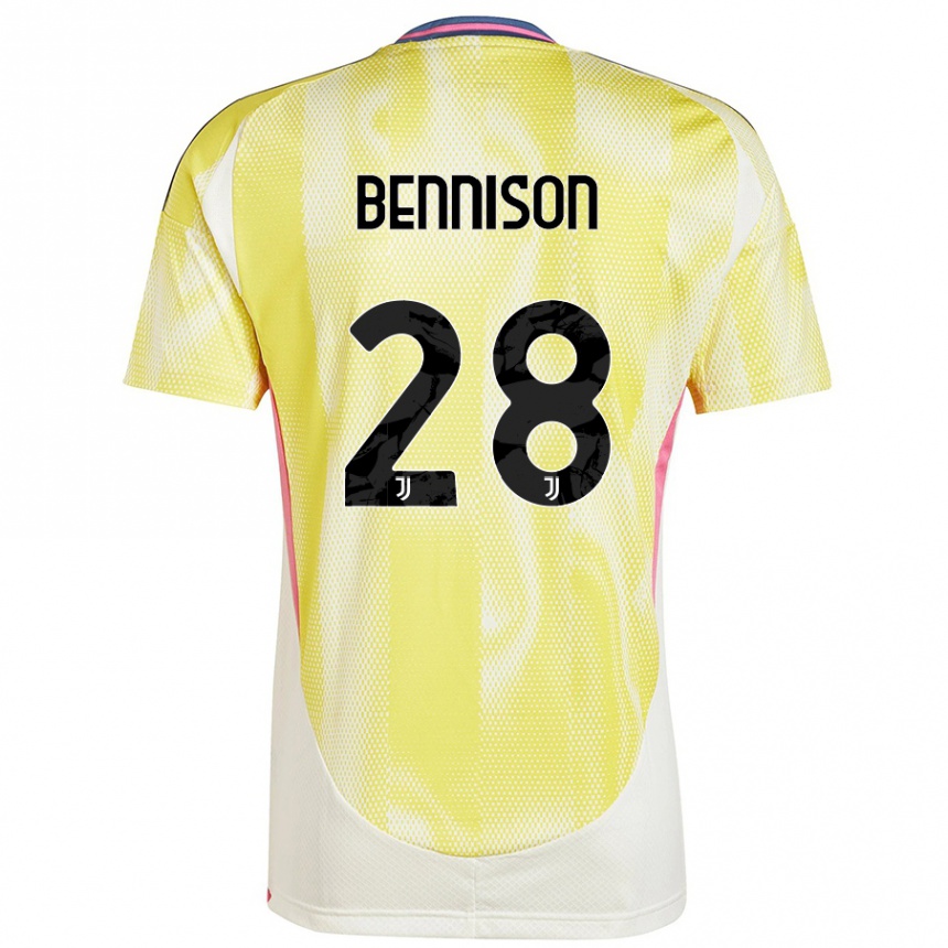 Vyrai Hanna Bennison #28 Saulės Geltona Išvykos Marškinėliai 2024/25 T-Shirt