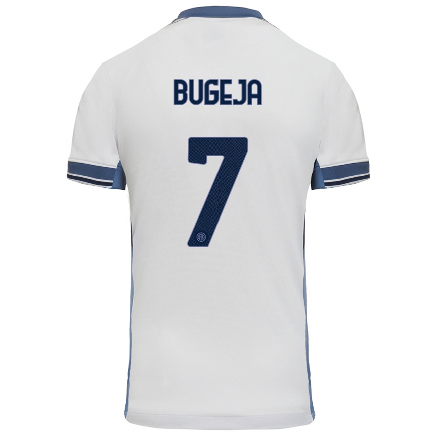 Vyrai Haley Bugeja #7 Balta Pilka Išvykos Marškinėliai 2024/25 T-Shirt