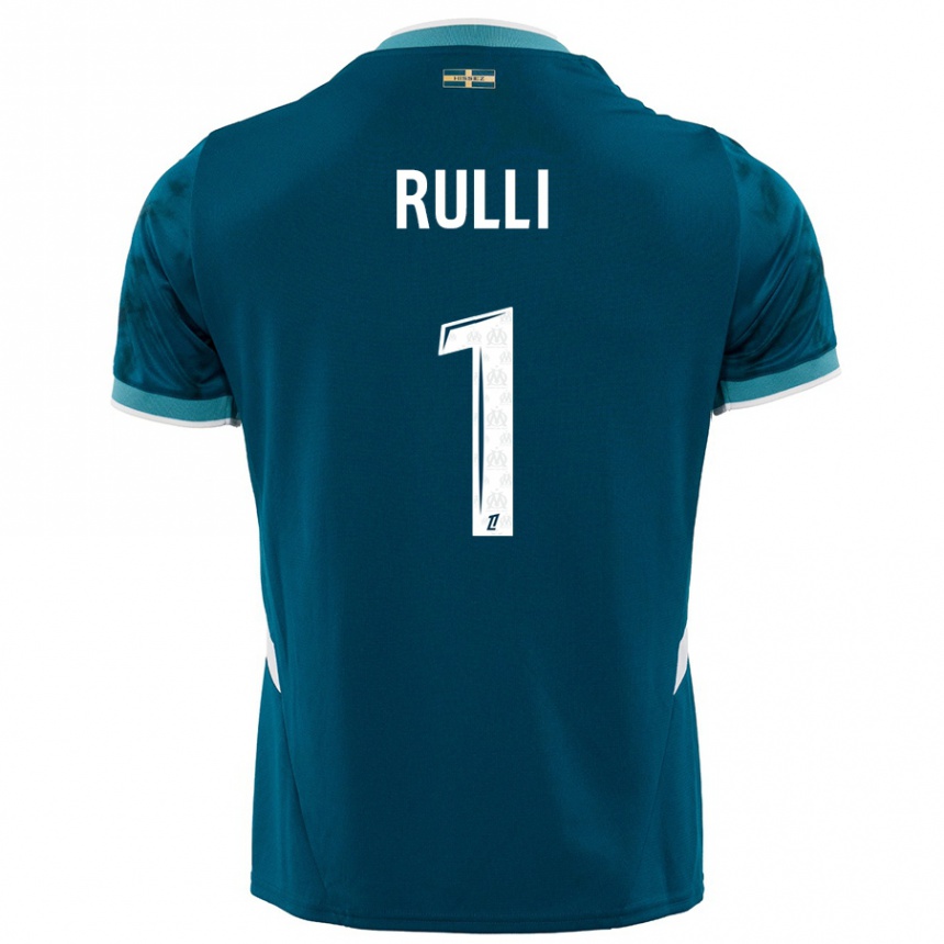 Vyrai Gerónimo Rulli #1 Turkio Mėlyna Išvykos Marškinėliai 2024/25 T-Shirt