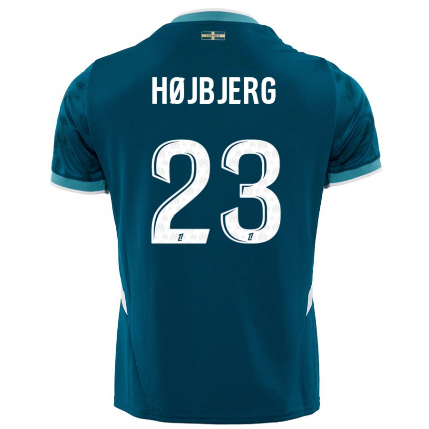 Vyrai Pierre Emile Hojbjerg #23 Turkio Mėlyna Išvykos Marškinėliai 2024/25 T-Shirt