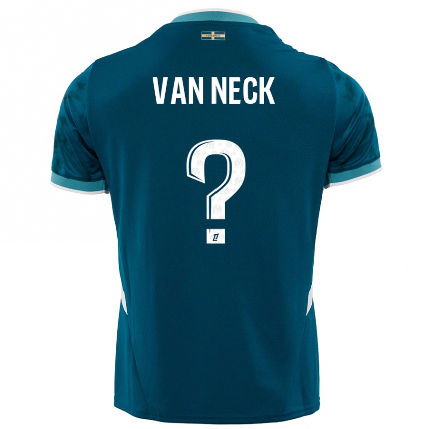 Vyrai Jelle Van Neck #0 Turkio Mėlyna Išvykos Marškinėliai 2024/25 T-Shirt