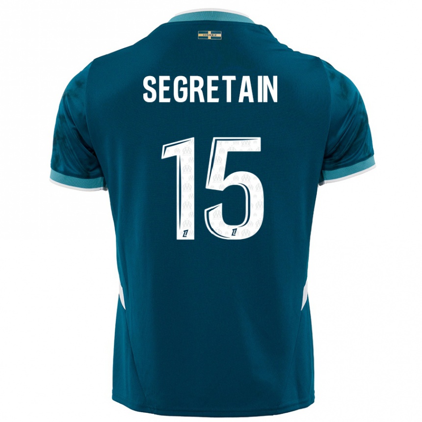 Vyrai Julie Ségrétain #15 Turkio Mėlyna Išvykos Marškinėliai 2024/25 T-Shirt