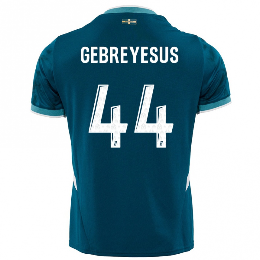 Vyrai Esey Gebreyesus #44 Turkio Mėlyna Išvykos Marškinėliai 2024/25 T-Shirt