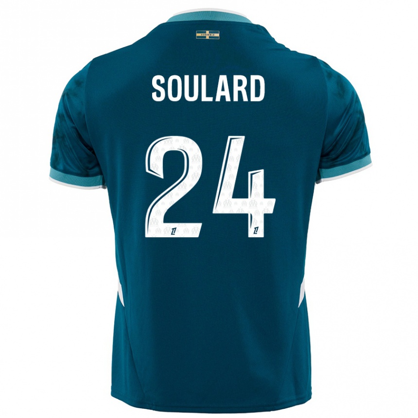 Vyrai Amandine Soulard #24 Turkio Mėlyna Išvykos Marškinėliai 2024/25 T-Shirt