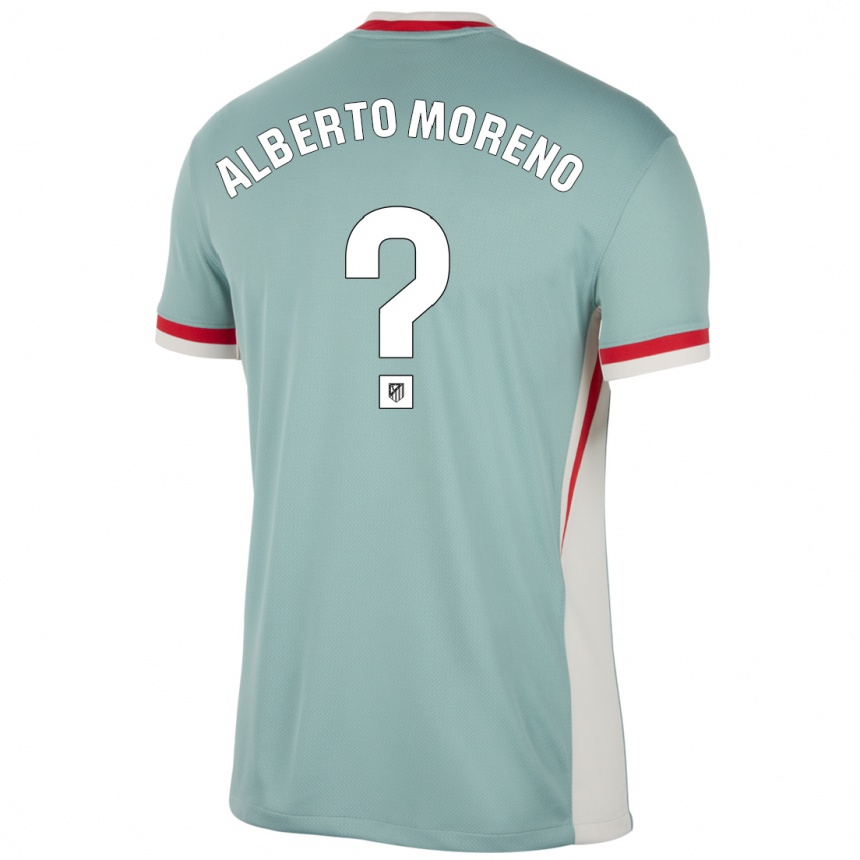 Vyrai Alberto Moreno #0 Šviesiai Smėlio Spalvos Mėlyna Išvykos Marškinėliai 2024/25 T-Shirt