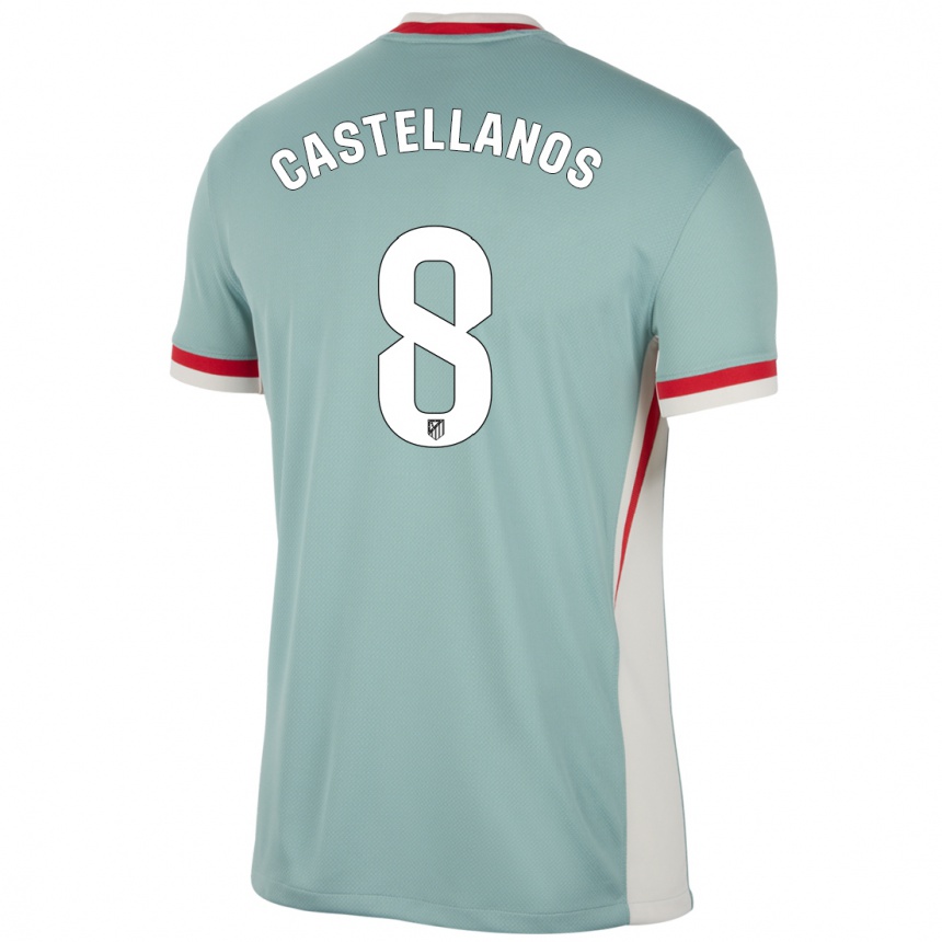 Vyrai Jorge Castellanos #8 Šviesiai Smėlio Spalvos Mėlyna Išvykos Marškinėliai 2024/25 T-Shirt