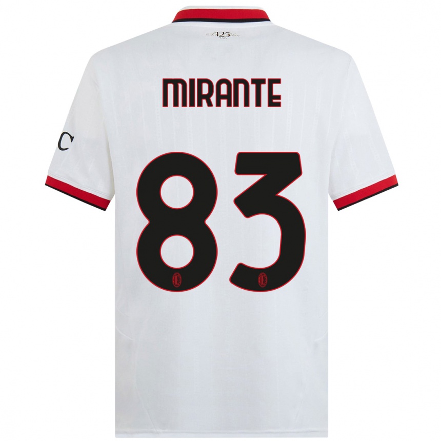 Vyrai Antonio Mirante #83 Balta Juoda Raudona Išvykos Marškinėliai 2024/25 T-Shirt