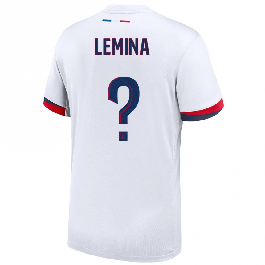 Vyrai Noha Lemina #0 Balta Mėlyna Raudona Išvykos Marškinėliai 2024/25 T-Shirt