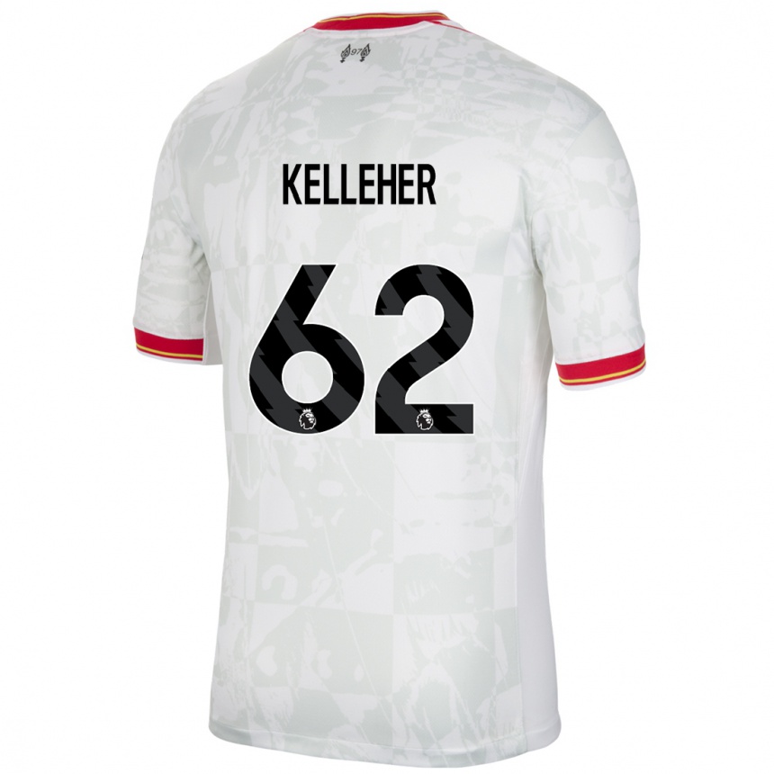 Vyrai Caoimhin Kelleher #62 Balta Raudona Juoda Trečias Marškinėliai 2024/25 T-Shirt